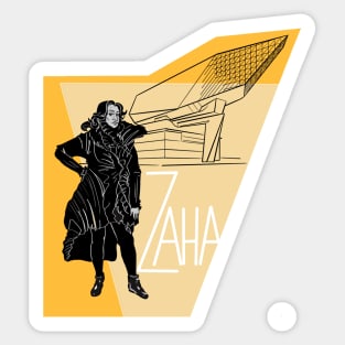 Queen Zaha Sticker